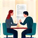 Icono de una reunión de consulta.